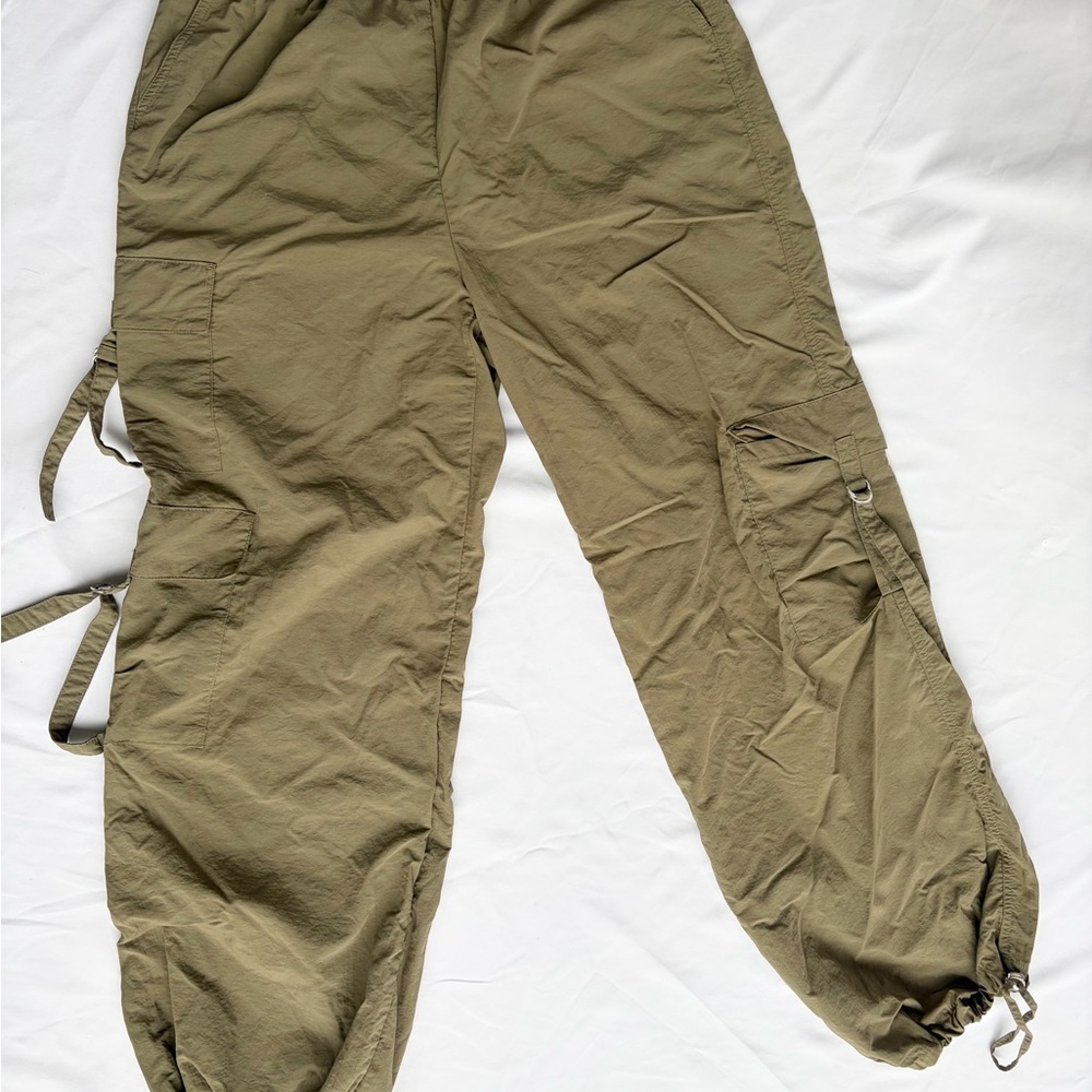 Love Tree Olive Green Cargo Jogger Pants